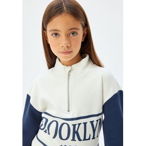 Rechte kraag Met kleurblokken Sweatshirt