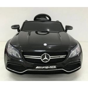 Mercedes C63 S Coupe AMG Kinderauto, zwart metallic gespoten en FULL options! | Elektrische Kinderauto | Met afstandsbediening