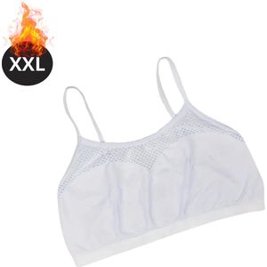 Livano BH Zonder Beugel - Zonder Bandjes - Push-up Bh's - Comfort Beha - Comfortabel - Sexy - Wit - Maat XXL