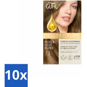 Guhl - Crème-kleuring - No. 7.3 Midden Goudblond - Haarverf - Bulkverpakking - 10 stuks