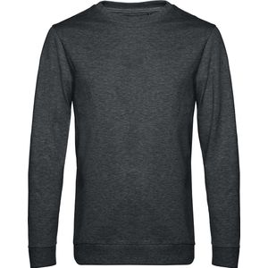 Sweater 'French Terry' B&C Collectie maat XL Heather Asphalt Grijs