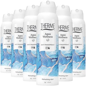 Therme Aqua Wellness - Anti-Transpirant - 6 x 150 ml - Voordeelverpakking
