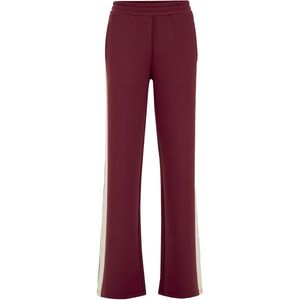 WE Fashion - Dames straight leg broek - Donkerrood - Regular fit