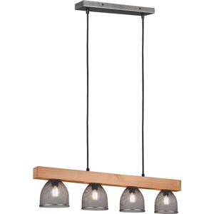 LED Hanglamp - Torna Cinao - E14 Fitting - 4-lichts - Rond - Antiek Nikkel - Aluminium
