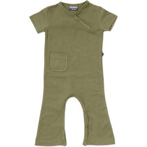 Silky Label jumpsuit pesto green - korte mouw - maat 98/104 - groen