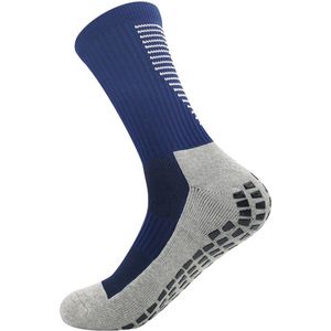 New Age Devi - Gripsokken - Sportsokken - Gripsokken Voetbal - Donkerblauw/Wit - Grip Socks - Pilates Sokken - Yoga Sokken - Anti Blaren - One Size - Compressie - Voetbal