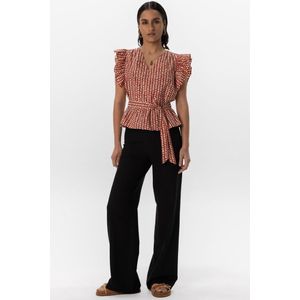 Sissy-Boy - Zwarte wide leg pantalon met rits