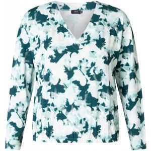 YEST CURVE Helya Jersey Shirts - Mint/Multi-Colour - maat X-0(44)