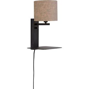 It's About RoMi Wandlamp Florence - Taupe/Zwart - 24x22x42cm - Binnen Modern,Scandinavisch