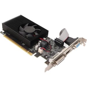 Grafische Kaart 4GB DDR3 128-bit voor Computer Gaming - HDMI DVI VGA - PCI Express X16 2.0 - Koelventilator - Supercompact - Verbeterde Performance