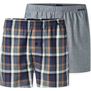 Schiesser - 95/5 - Boxershort - Blauw - 2 Pack