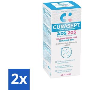 Curasept Mondspoeling 0,05% CHX 200 ml - Voordeelverpakking - 2 stuks