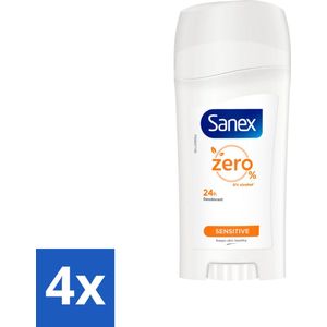 Sanex Deodorant Stick Dermo Sensitive 65 ml - Voordeelverpakking - 4 stuks