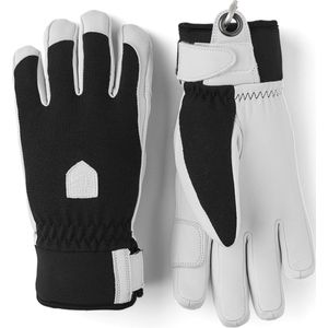 Hestra Army Leather Patrol Female 5 finger 30580 100 black white 7