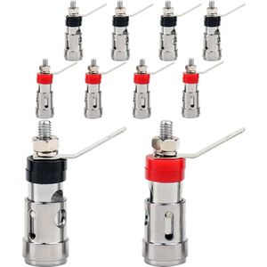 10 stuks banaanstekker audio-luidspreker terminal aansluitingen - paneelmontage, push-veer type_binding post