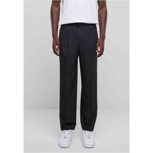 Urban Classics - Wide fit Broek rechte pijpen - Taille, 40 inch - Zwart