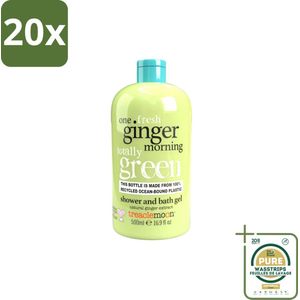 20 x Treaclemoon – Douchegel – One Ginger Morning – 500 ml - Grootverpakking - Douchegel Gember - Energieboost - Verfrissend - Hydraterend - Mild Voor De Huid