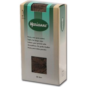 Marianne panty 20 denier grote maten Graphite XL