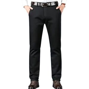 Nivard Pantalon Heren - Chino - Golfbroek - Nette Broek - Elastische Tailleband - Volwassenen - Zwart - S