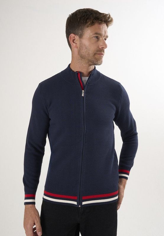 Felix Hardy - Cardigan - Navy - 100% Katoen - Heren