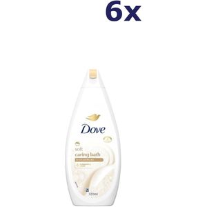 Dove soft Caring Bath Badcrème - 6 x 720 ml - Voordeelverpakking