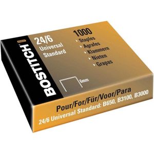 Bostitch nietjes 24-6-5MGAL (6 mm) koperkleurig voor B440F B660 B650 B3100 B202 B2500 B3000 B...