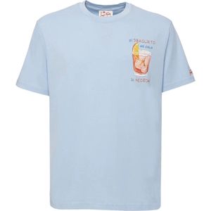 MC2 Saint Barth - Shirt Blauw Di Sbagliato T-shirts Blauw 00741f