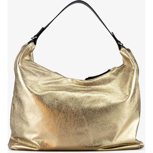 JOST Leren Schoudertas Stella Hobo Bag Gold Goudkleurig