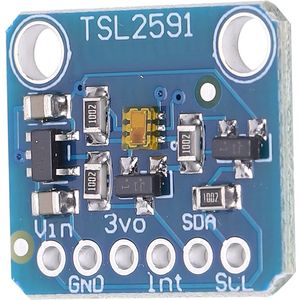 Highly dynamic digital light sensor TSL2591 I2C with infrared diodes and full spectrum, 188 Lx to 88,000 Lx, -30 to 80 °C, 1 to 600,000,000 counts, for various