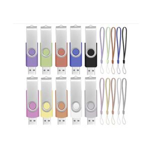 USB 20 Pack 4GB Flash Drives in 5 willekeurige kleuren USB 2.0 Groothandel Lot Bulk Memory Sticks (20 Pack, 4GB)
