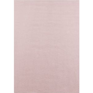 Pochon - Tapijt Sky - Roze - 250x80x0,7 - Vloerkleed - Effen - Laagpolige Vloerkleed - Kortpolige Vloerkleed - Rechthoekige Tapijt - Rechthoekige Vloerkleed