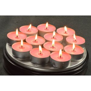 Candles by MilaNNE, set van 16 stuks XXL theelichten in heerlijke KANEEL geur