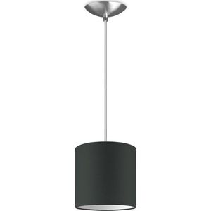 Home Sweet Home hanglamp Bling - verlichtingspendel Basic inclusief lampenkap - lampenkap 16/16/15cm - pendel lengte 100 cm - geschikt voor E27 LED lamp - antraciet
