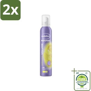 Andrélon - Verrassend Volume - Mousse - 200 ml - Voordeelverpakking - 2 stuks - Haarvolume - Mousse