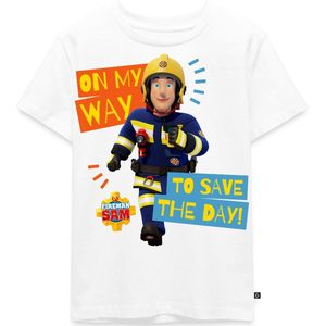Brandweerman Sam™ Onderweg Om De Dag Te Redden Premium T Shirt Kinderen