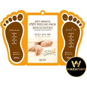 Mjcare Miracle Foot Peeling Pack - Mjcare Soktype Voetpeelingmasker 2 stuks sokken van 15 ml