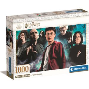Clementoni High Quality Collection - Puzzel 1000 Stukjes - Harry Potter - Puzzel Voor Volwassenen en Kinderen - 14-99 jaar