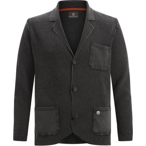 Jan Vanderstorm - SIGURDULFAR - Gebreid Vest - Antraciet - Plus Size