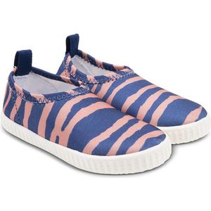 Swim Essentials Antislip Waterschoenen Kinderen - Blauw Oranje Zebra - Maat 19 - Valt 1 maat kleiner