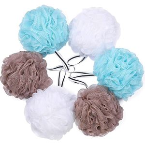 Set van 6 Loofah Sponsen voor Bad en Douche - Exfoliator en Scrubber