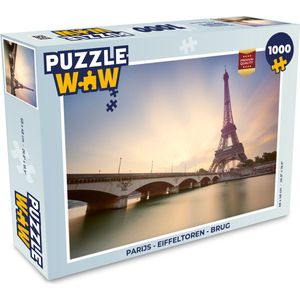 Puzzel Parijs - Eiffeltoren - Brug - Legpuzzel - Puzzel 1000 stukjes volwassenen