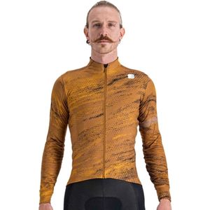 Fietsshirt Sportful Men Cliff Supergiara Thermal Leather Golden Oak Black-XL