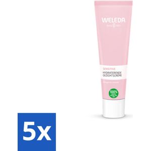5 x WELEDA - Gezichtscrème Sensitive Hydraterend - Voor gevoelige huid - 30 ml - Gevoelige Huid - Hydraterende Crème - Amandelolie - Roodheid Verminderen - Vegan Crème