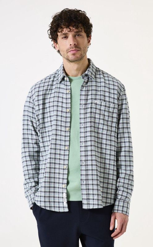 GARCIA - Overhemd - Groen - 100% Katoen - Lange Mouwen - Relaxed Fit