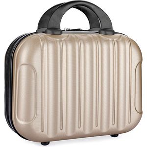 YONO Beautycase Koffer - Luxe Make-up Tas - Handbagage Hard Shell - Champagne