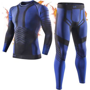 Thermisch Ondergoed Mannen - Functioneel Ademend Ondergoed voor Winter, Ski, Running en Voetbal