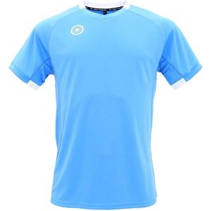 The Indian Maharadja Tech  Sportshirt - Maat M  - Mannen - licht blauw/wit