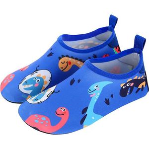 ATTREZZO® Waterschoenen - Kinderen - maat 27/28 - Blauw met Dino