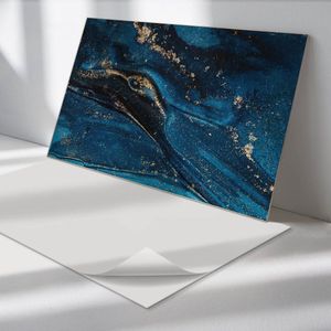 Wallfluent Vinyl Wandpaneel - Abstract patroon met golven PVC Muurpaneel - 120 cm x 60 cm - Marine PVC wandpaneel - 1 stuk - Rechthoekig Wandbekleding Vinyl - Texturen Wandpaneel - Zelfklevende Wandbekleding - Wandpaneel Keuken en Badkamer