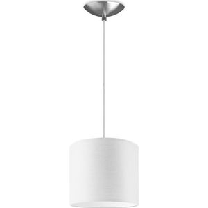 Home Sweet Home hanglamp Bling - verlichtingspendel Basic inclusief lampenkap - lampenkap 20/20/17cm - pendel lengte 100 cm - geschikt voor E27 LED lamp - wit